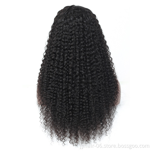 Eli Hot Selling Virgin Human Hair Kinky Curly Lace Wig Short Wig For Black Women